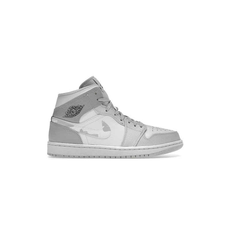 Air Jordan 1 Mid 'Swoosh Logo - Grey Camo'