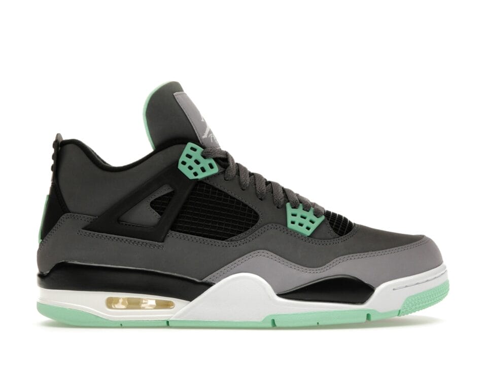 Air Jordan 4 Retro Green Glow - Men's Lifestyle Sneakers - Style 308497-033
