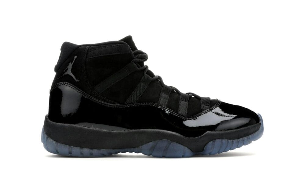 Jordan 11 Retro Cap and Gown Black Suede Trainers - 378037-005