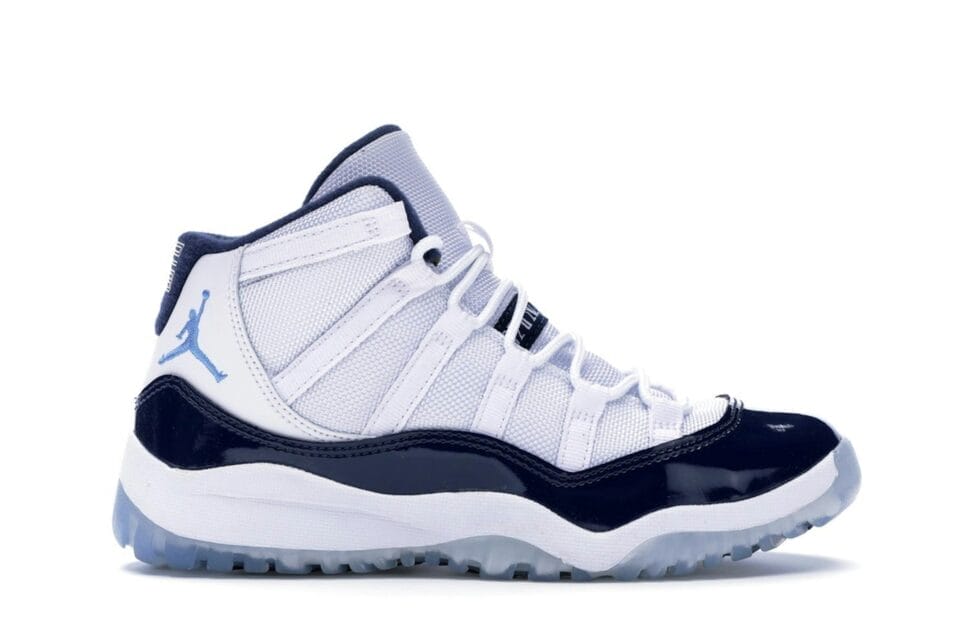 Jordan 11 Retro UNC Win Like 82 (Preschool) Shoes | 378039-123