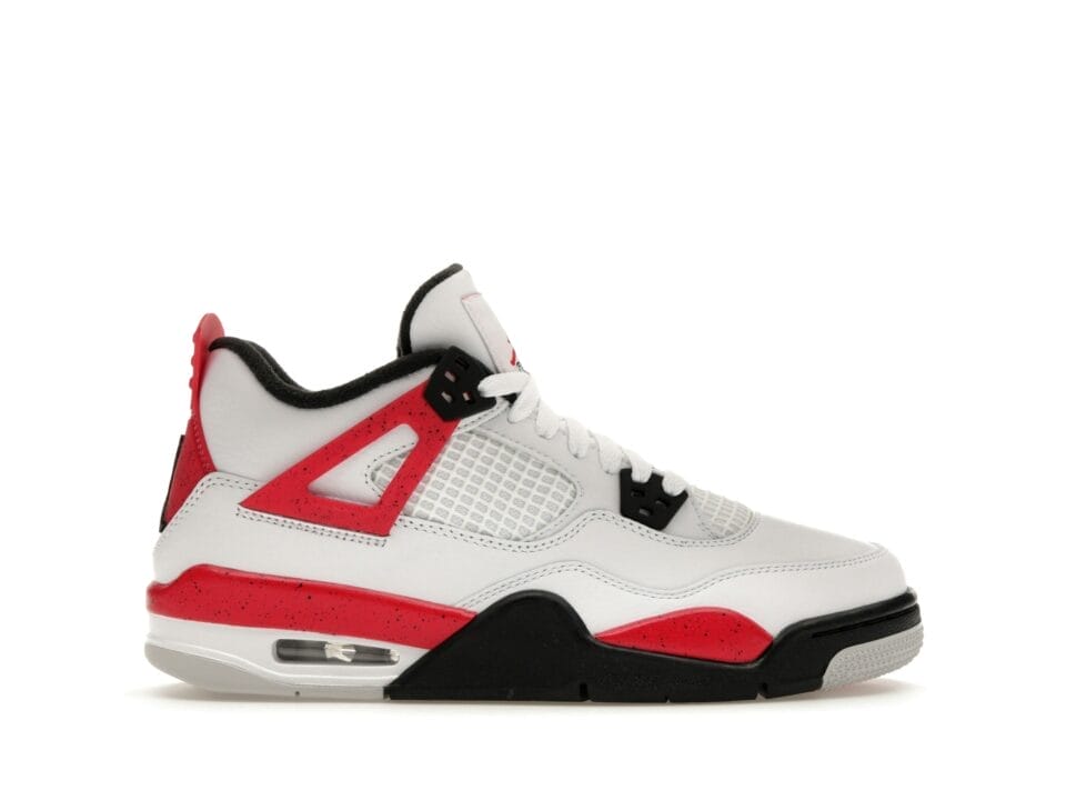 Air Jordan 4 Retro GS Red Cement (Grade-Schooler) Sneakers - 408452-161