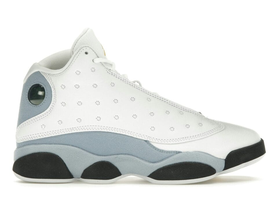 Air Jordan 13 Retro White-Blue-Gray-Black Shoes | 414571-170