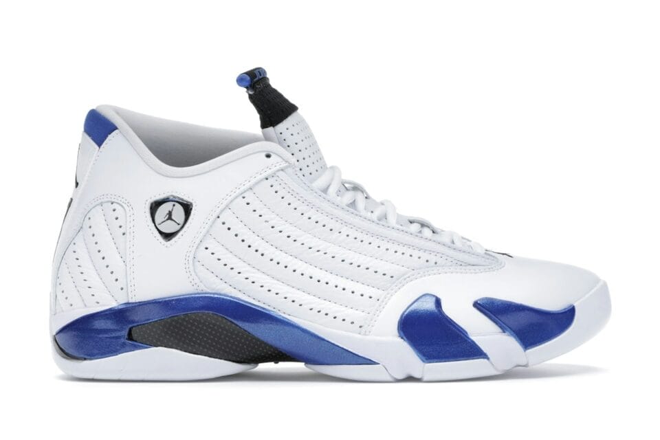 Jordan 14 Retro White Hyper Royal (487471-104)