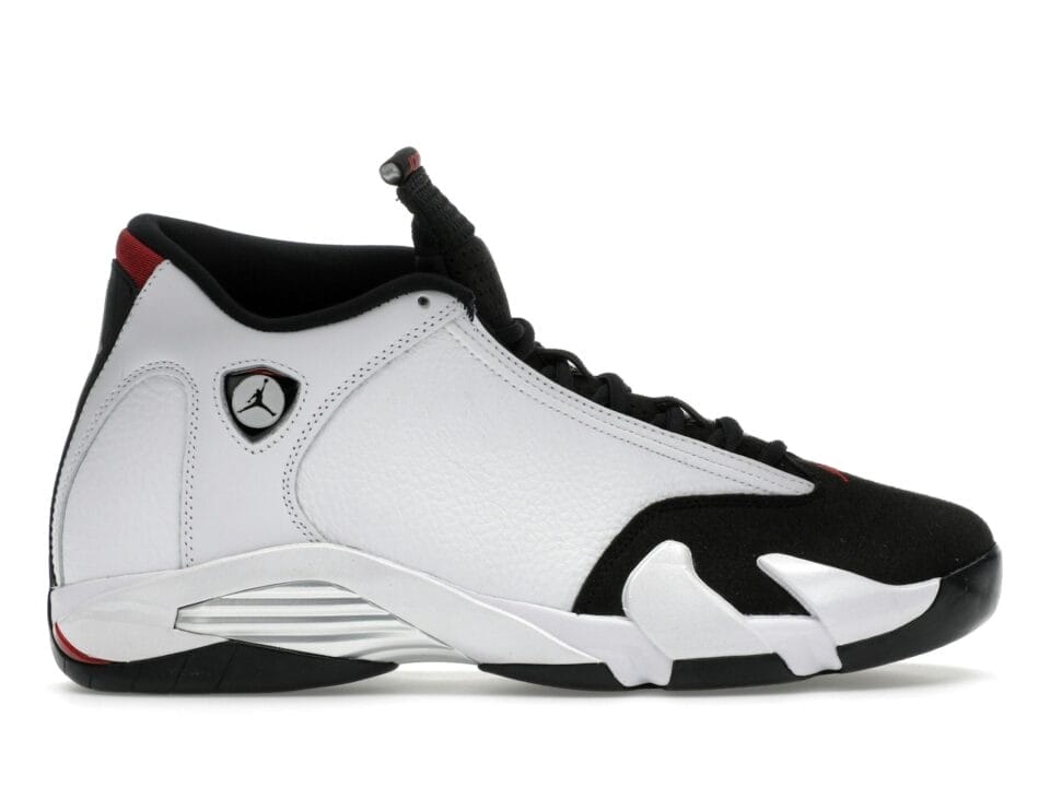 Air Jordan 14 Retro Black Toe White Sneakers (2024) - 487471-160