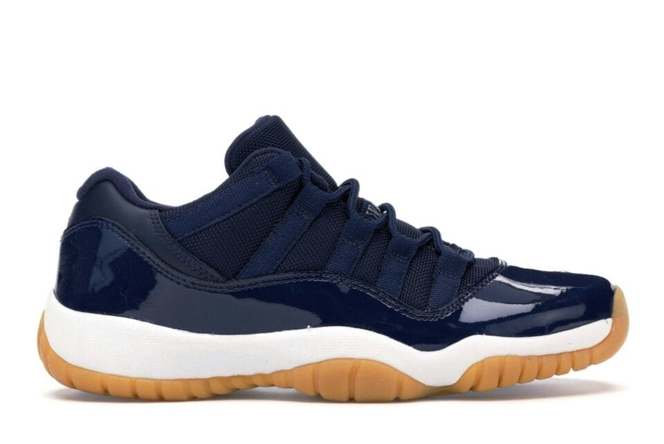 Jordan 11 Retro Low Midnight Navy GS Sneakers (528896-405 Release)