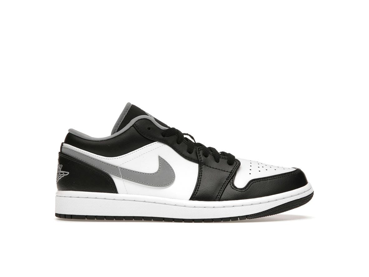 Jordan 1 Low Black White Grey Sneakers (553558-040)
