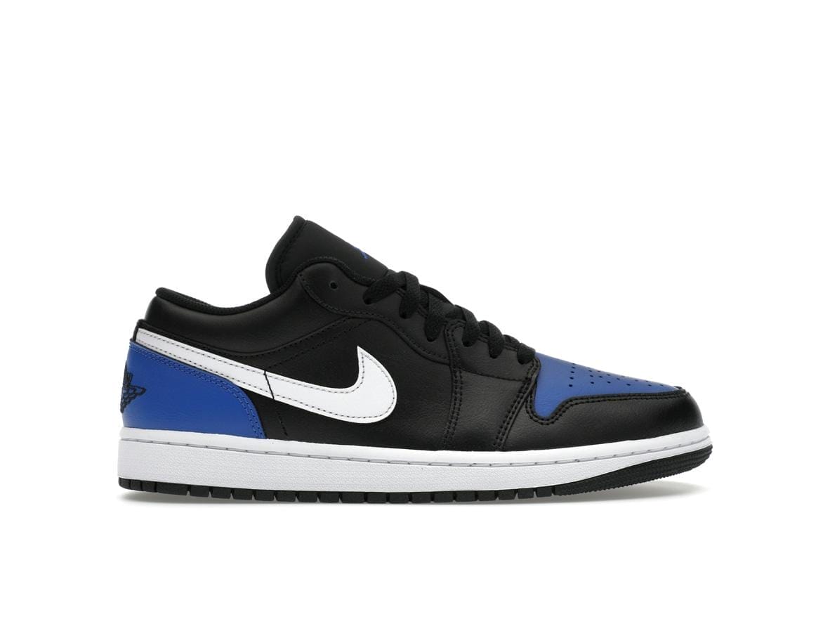 Jordan 1 Low Black Royal Toe Sneakers (553558-042 Release)