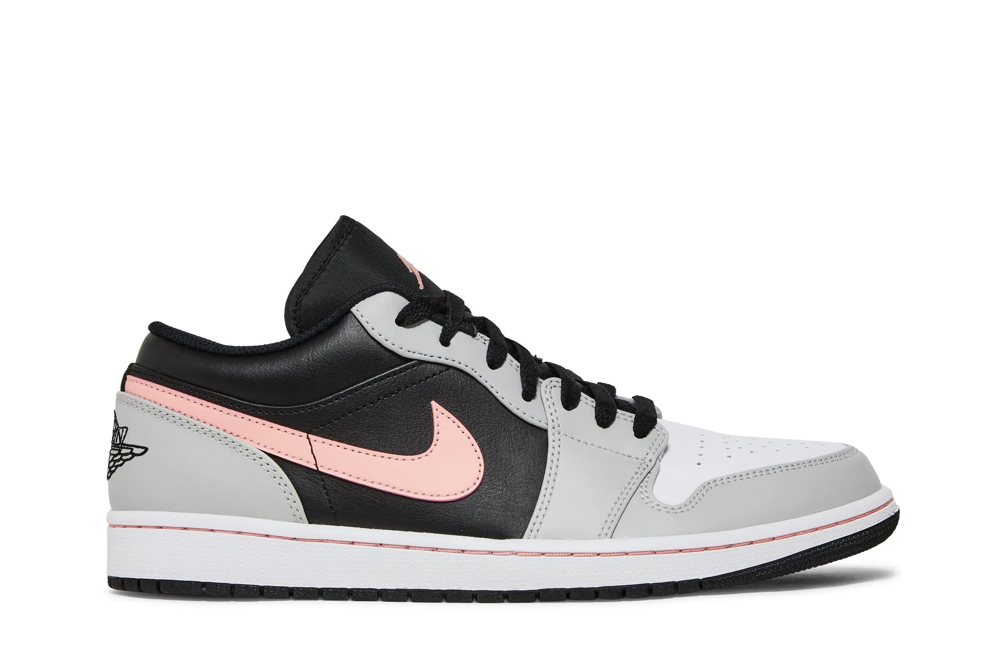 Air Jordan 1 Low 'Grey Fog Bleached Coral' Sneakers - 553558-062