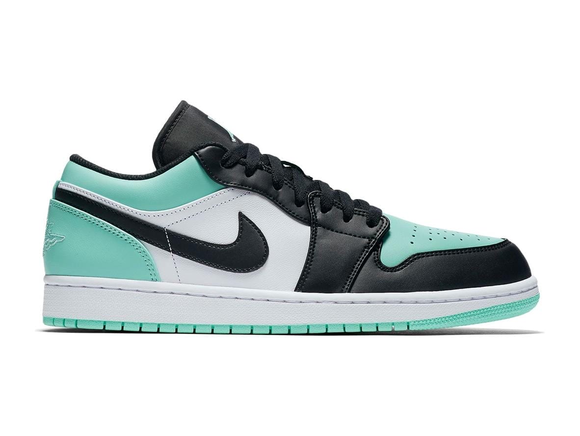 Air Jordan 1 Low Emerald Shoes | 553558-117