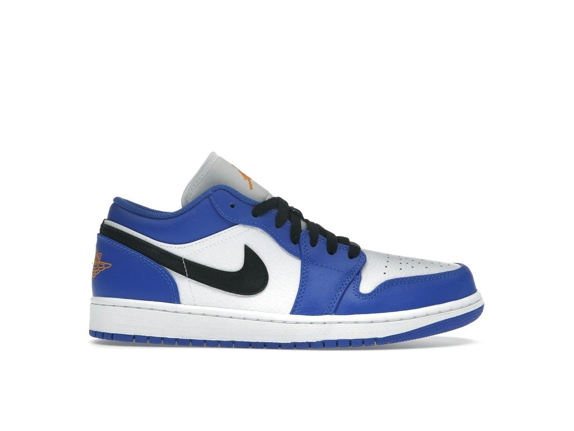 Jordan 1 Low Hyper Royal Orange Peel Sneakers - Style 553558-401
