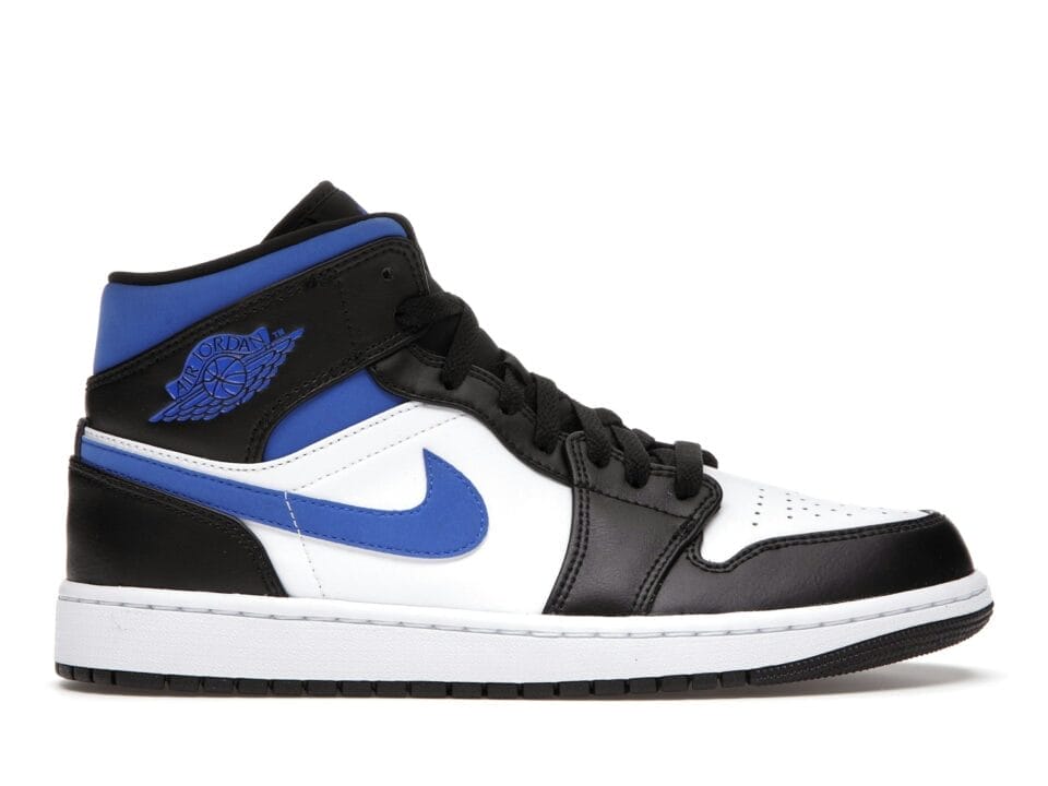 Jordan 1 Mid White Black Racer Blue (554724-140)