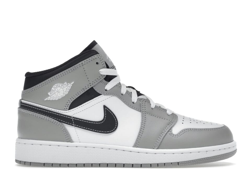 Jordan 1 Mid Light Smoke Grey (GS) -