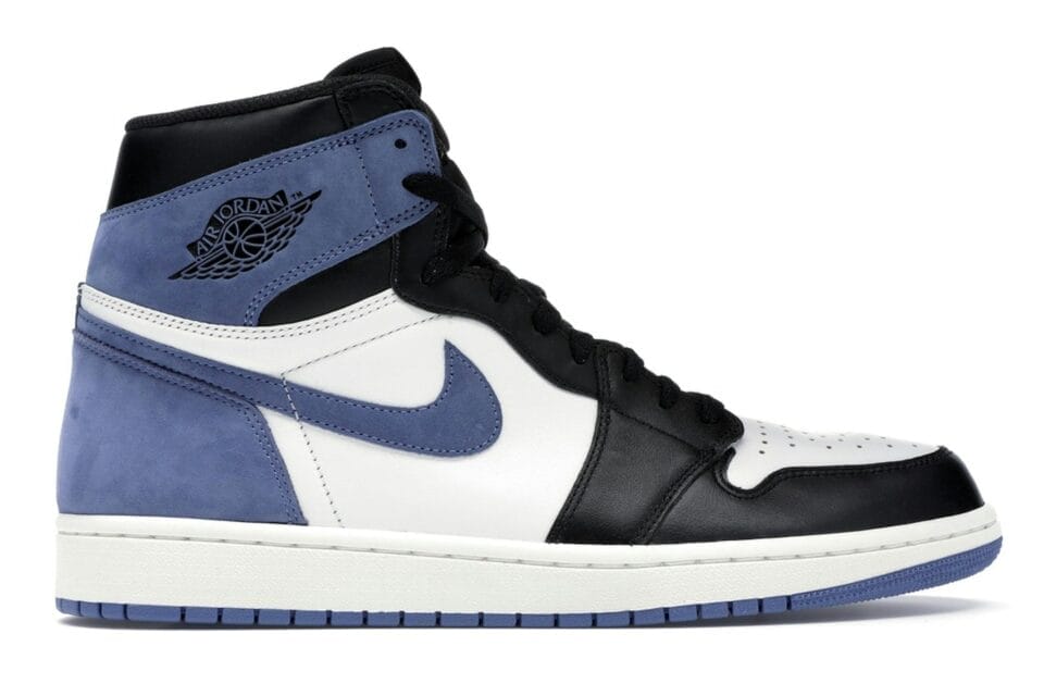 Air Jordan 1 Retro High OG Blue Moon (Best Hand in the Game Pack) Sneaker Style 555088-115