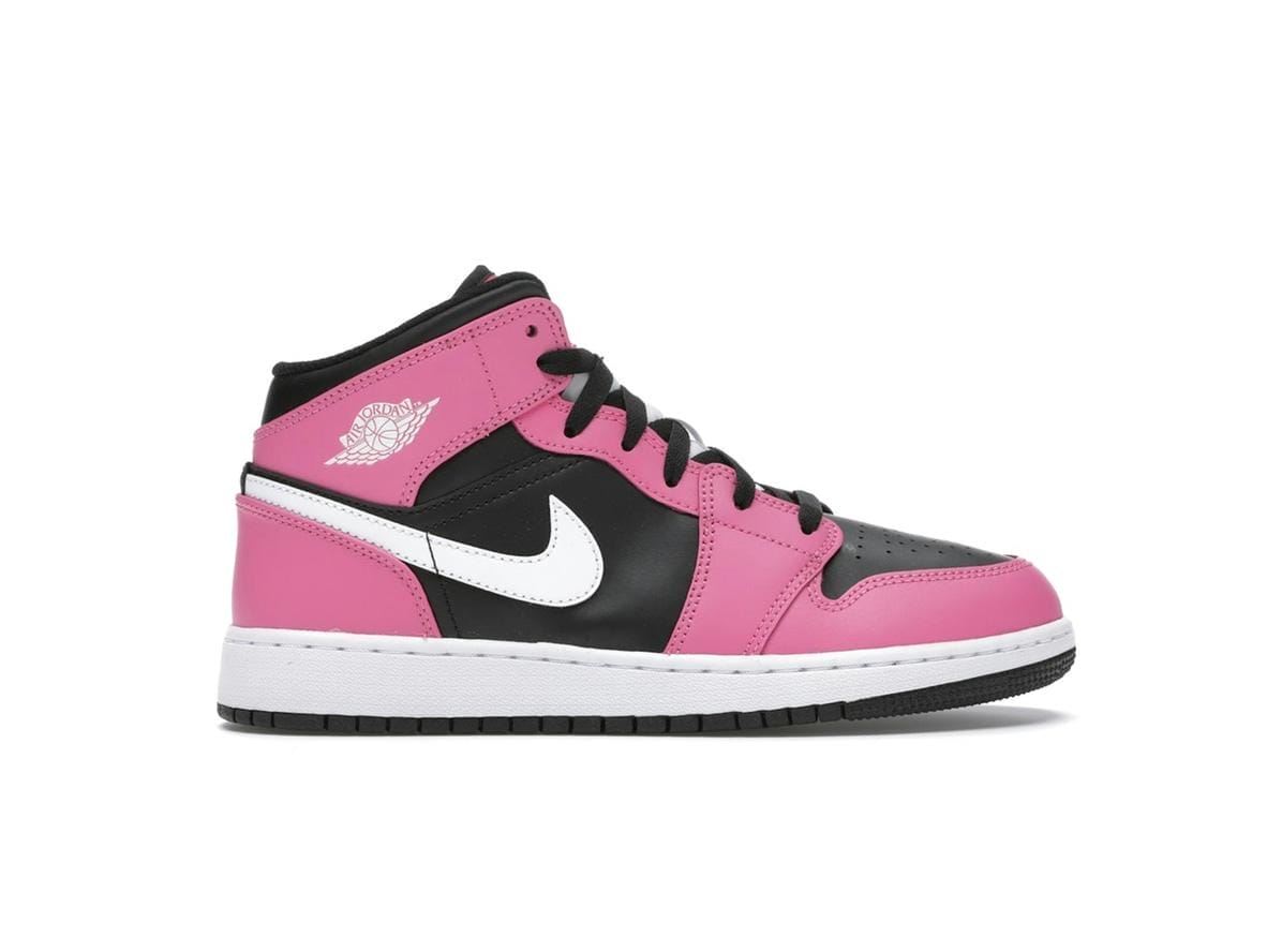 Jordan 1 Mid Pinksicle (GS) 555112-002 Black/White-Pinksicle