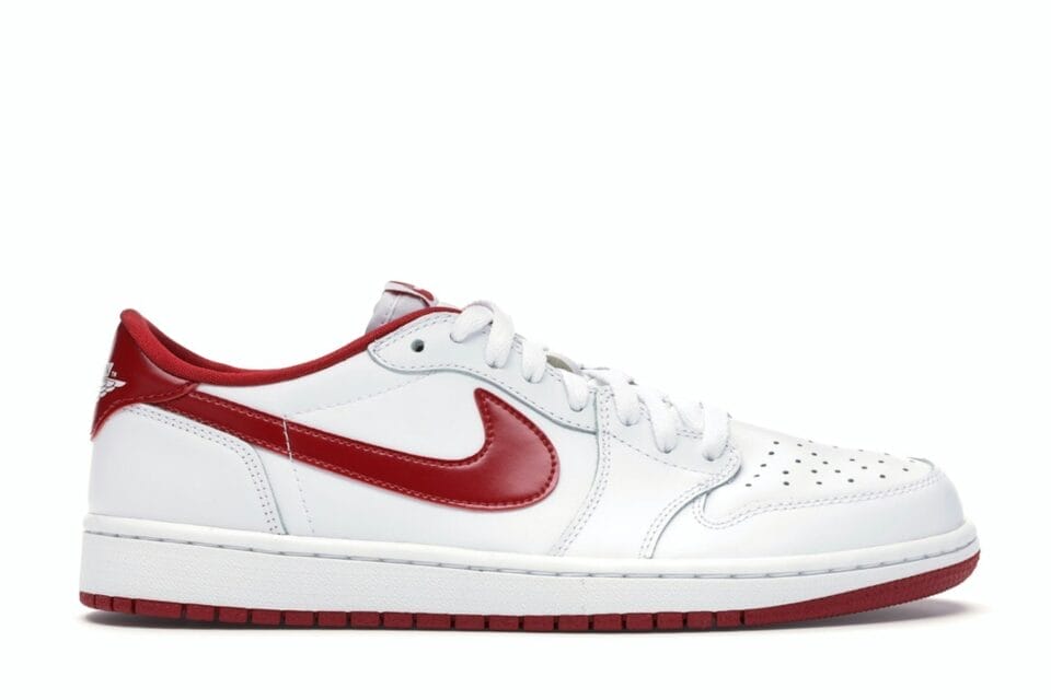 Air Jordan 1 Retro Low OG Varsity Red Sneaker Style 705329-101