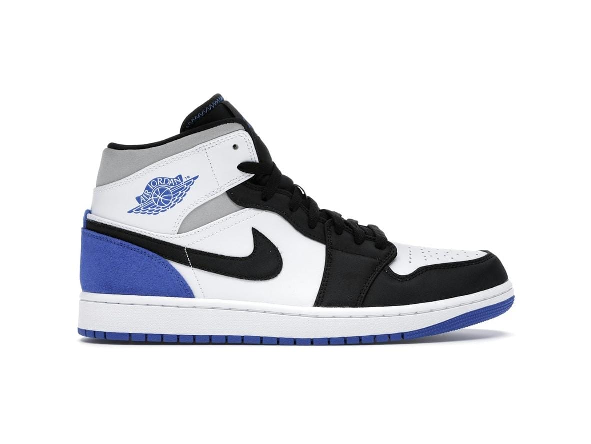 Air Jordan 1 Mid SE Royal Black Toe (852542-102) White/Black/Hyper Royal
