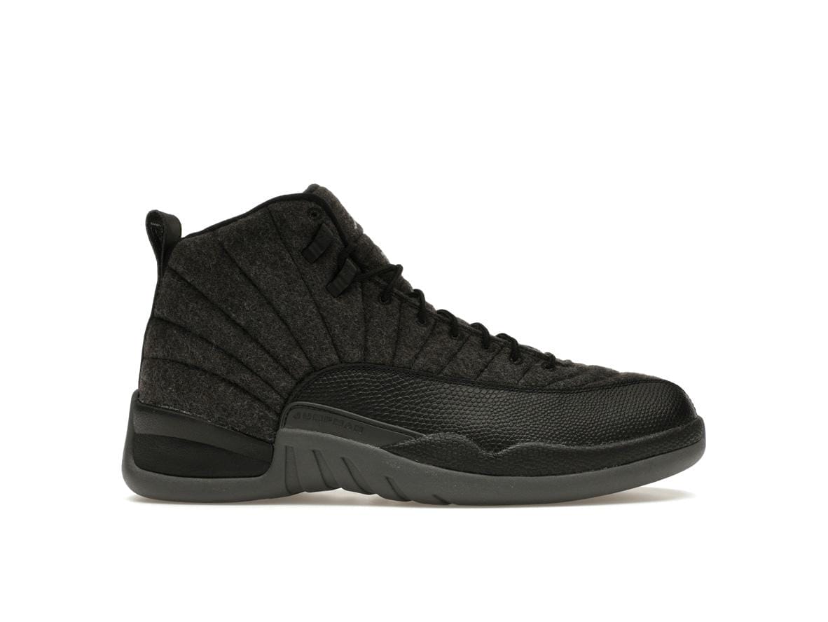 Air Jordan 12 Retro Wool Dark Grey Metallic Silver Black 852627-003