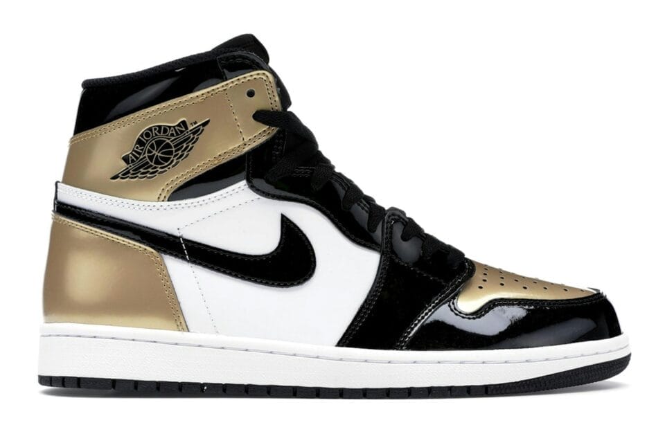 Jordan 1 Retro High NRG Patent Gold Toe - 861428-007