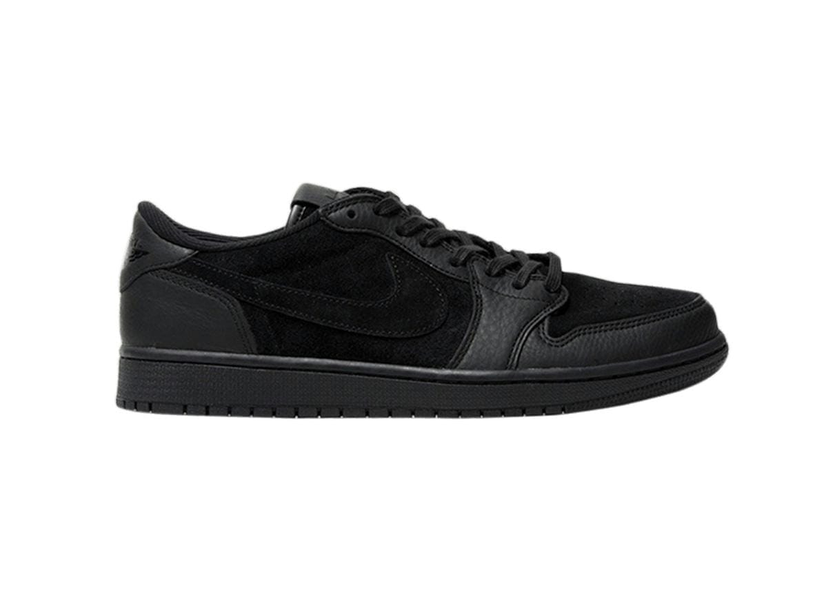 Air Jordan 1 Retro Low OG Premium Triple Black Shoes | 919701-010