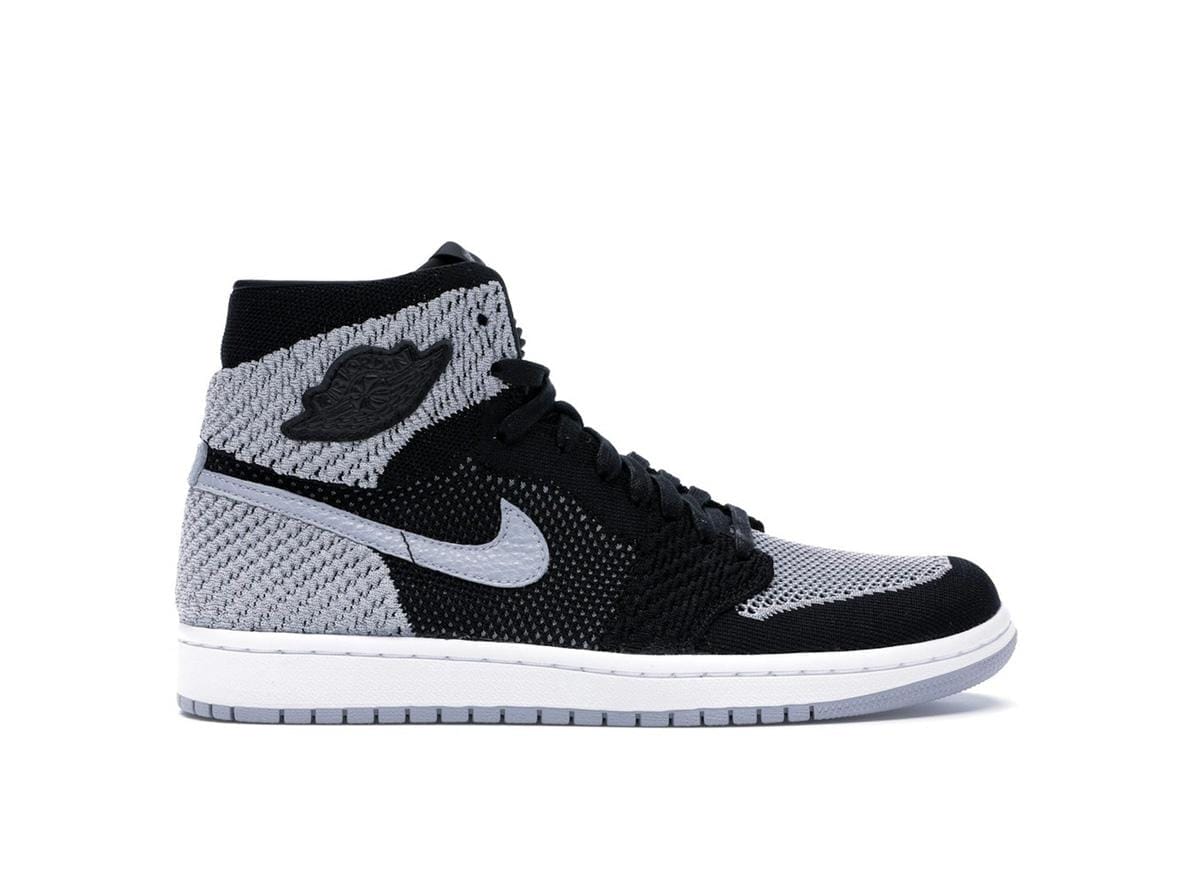 Air Jordan 1 Retro High Flyknit Shadow Black Wolf Grey White