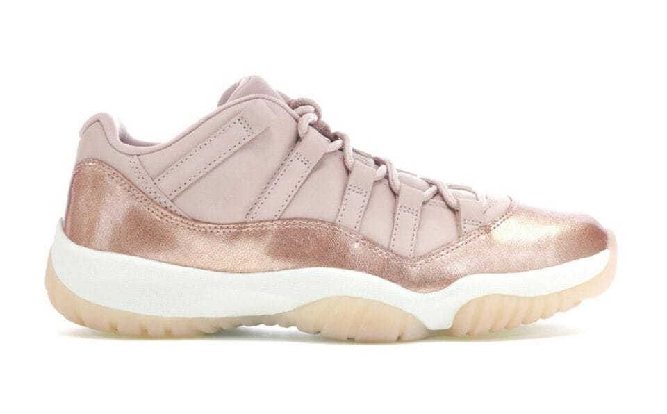 Air Jordan 11 Retro Low Rose Gold (Women Exclusive) Sneaker Style AH7860-105