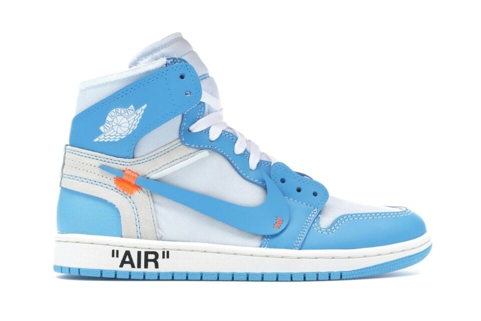 Off-White Air Jordan 1 Retro High OG UNC Sneaker Style AQ0818-148