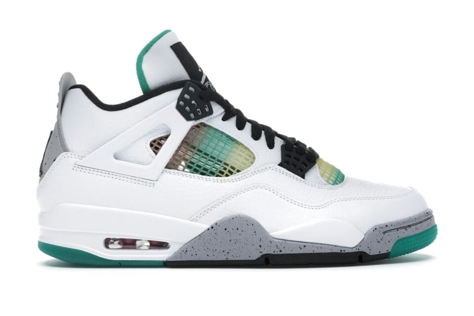 Air Jordan 4 Retro Lucid Green Rasta (Women's) - AQ9129-100