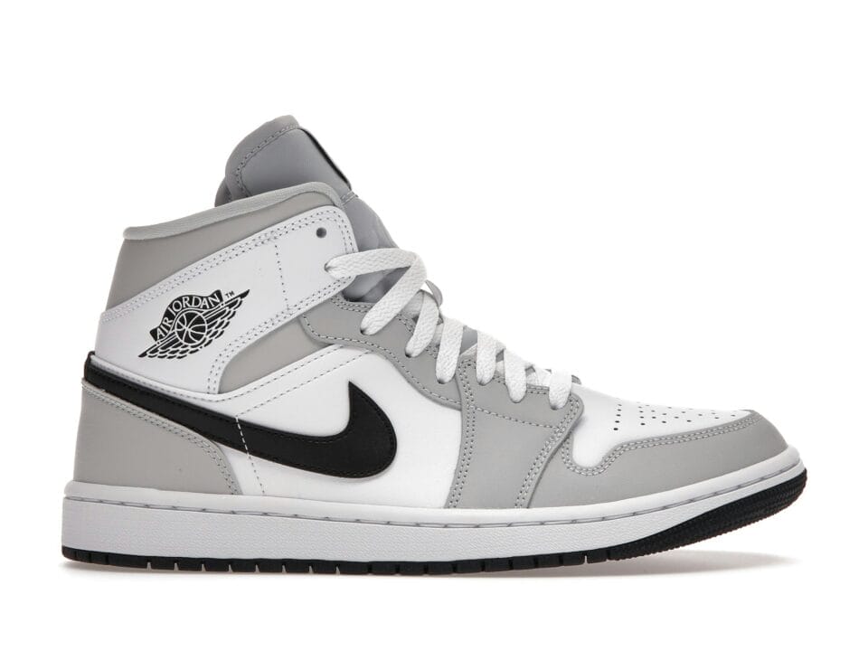 Jordan 1 Mid Light Smoke Grey (Women's) - BQ6472-015