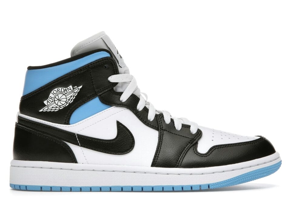 Jordan 1 Mid University Blue (Women's) - BQ6472-102