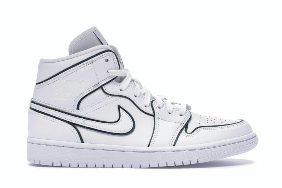 Air Jordan 1 Mid Iridescent Reflective White (Women's) - CK6587-100