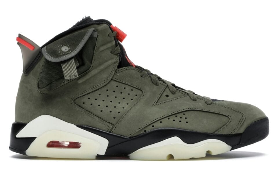 Air Jordan 6 Retro Olive collab Travis Scott Sneakers - CN1084-200