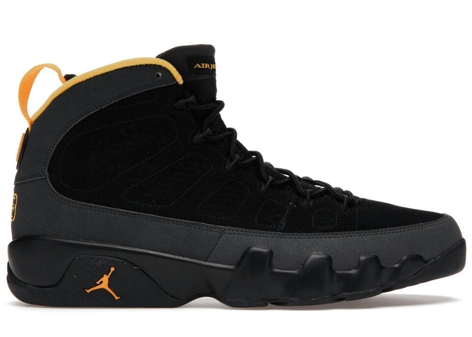 Air Jordan 9 Retro Dark Charcoal University Gold Trainers - CT8019-070