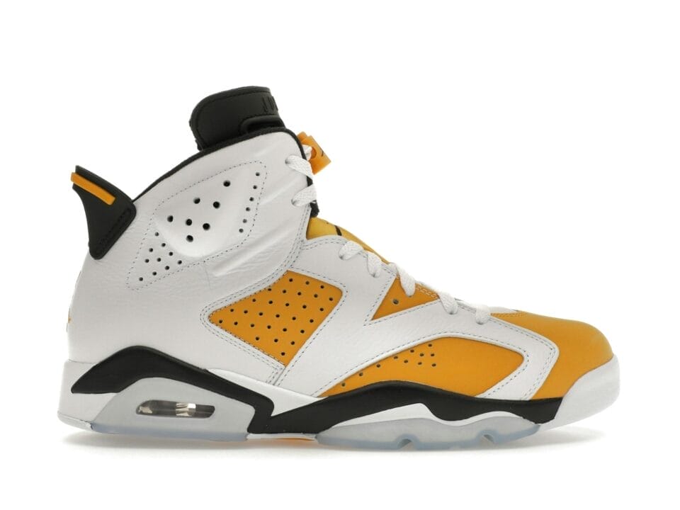 Jordan 6 Retro Yellow Ochre Trainers - White/Yellow Ochre Sneakers - CT8529-170
