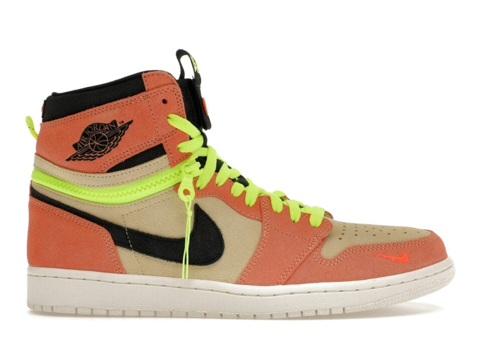 Air Jordan 1 High Switch Pink Volt Shoes | CW6576-800