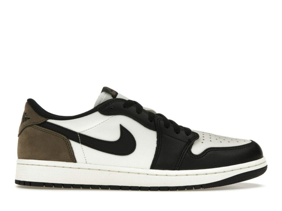Jordan 1 Retro Low OG Mocha White Leather Sneakers | Style Code CZ0790-102