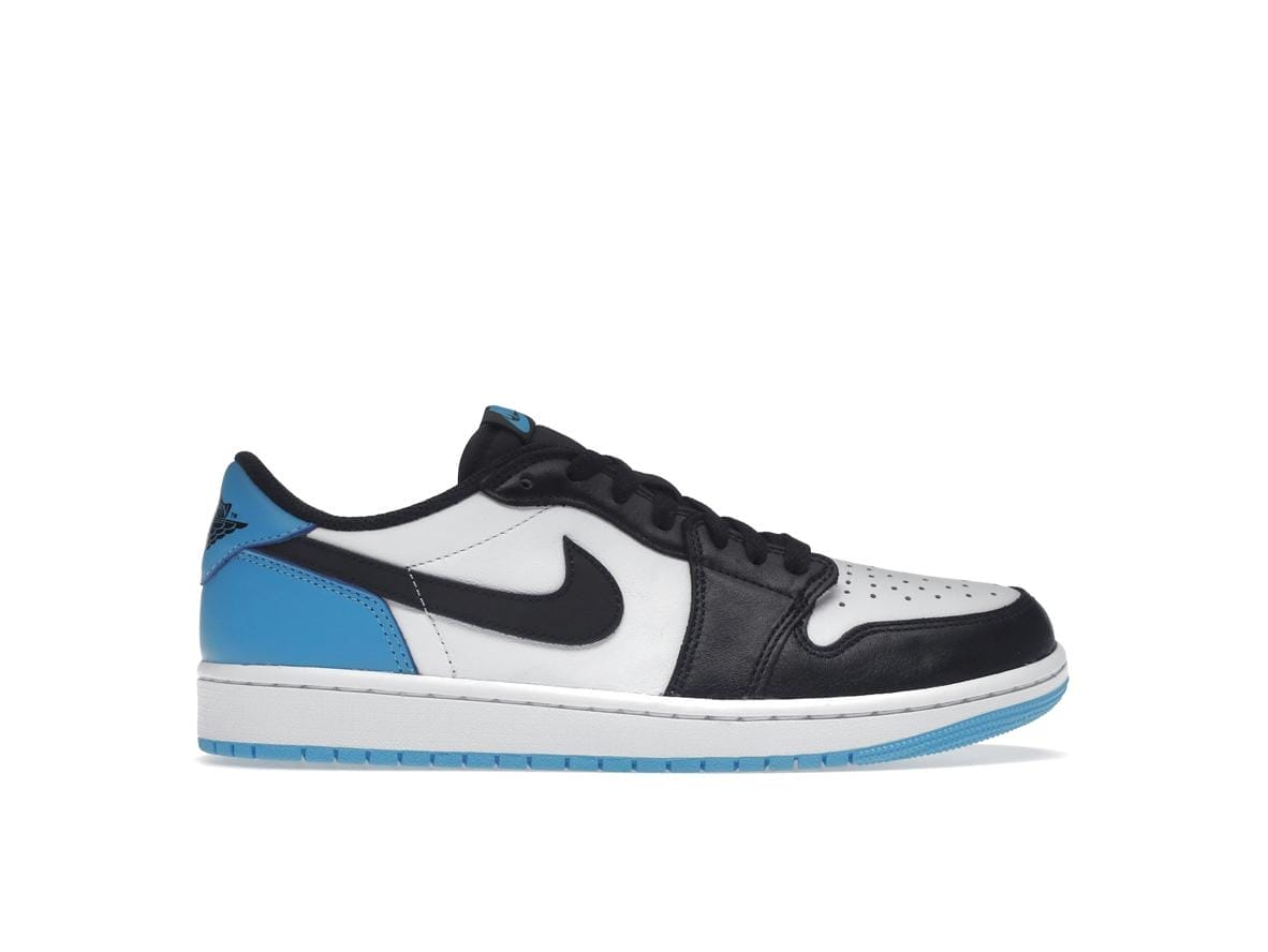 Air Jordan 1 Retro Low OG Black Dark Powder Blue Shoes | CZ0790-104