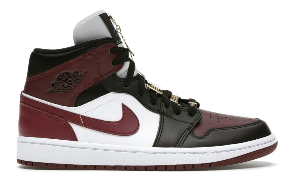 Air Jordan 1 Mid SE Black Dark Beetroot (Women's) - CZ4385-016