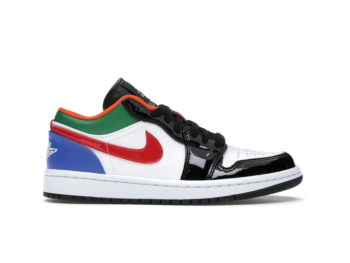 Women's Air Jordan 1 Low Multi-Color Black Toe Sneaker Style CZ4776-101