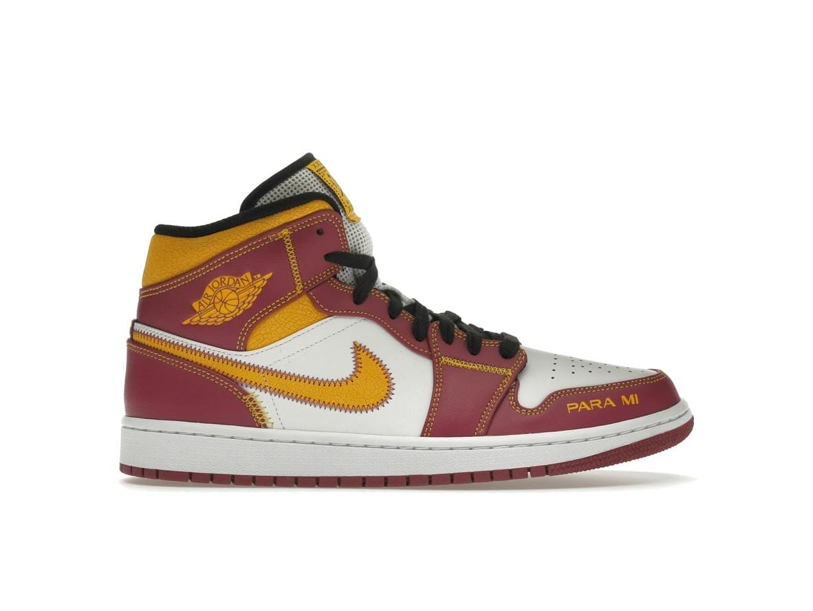 Air Jordan 1 Mid Dia de los Muertos DC0350-100 White/Fuchsia-Orange-Black