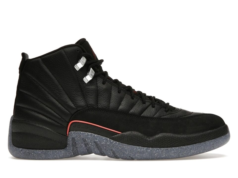 Air Jordan 12 Retro Utility Black Leather & Nike Grind Sole Shoes | DC1062-006