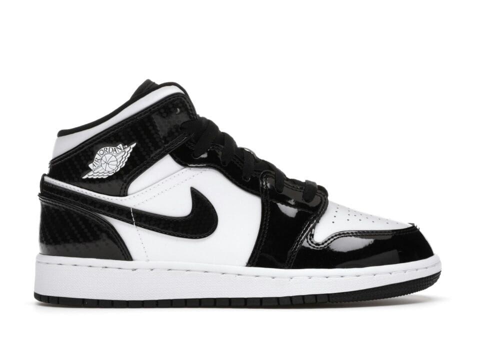 Air Jordan 1 Mid SE All-Star Carbon Fiber (GS) Black/White -