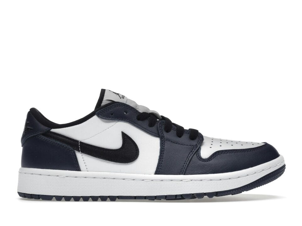 Jordan 1 Retro Low Golf Shoes - Midnight Navy Leather (DD9315-104 Release)