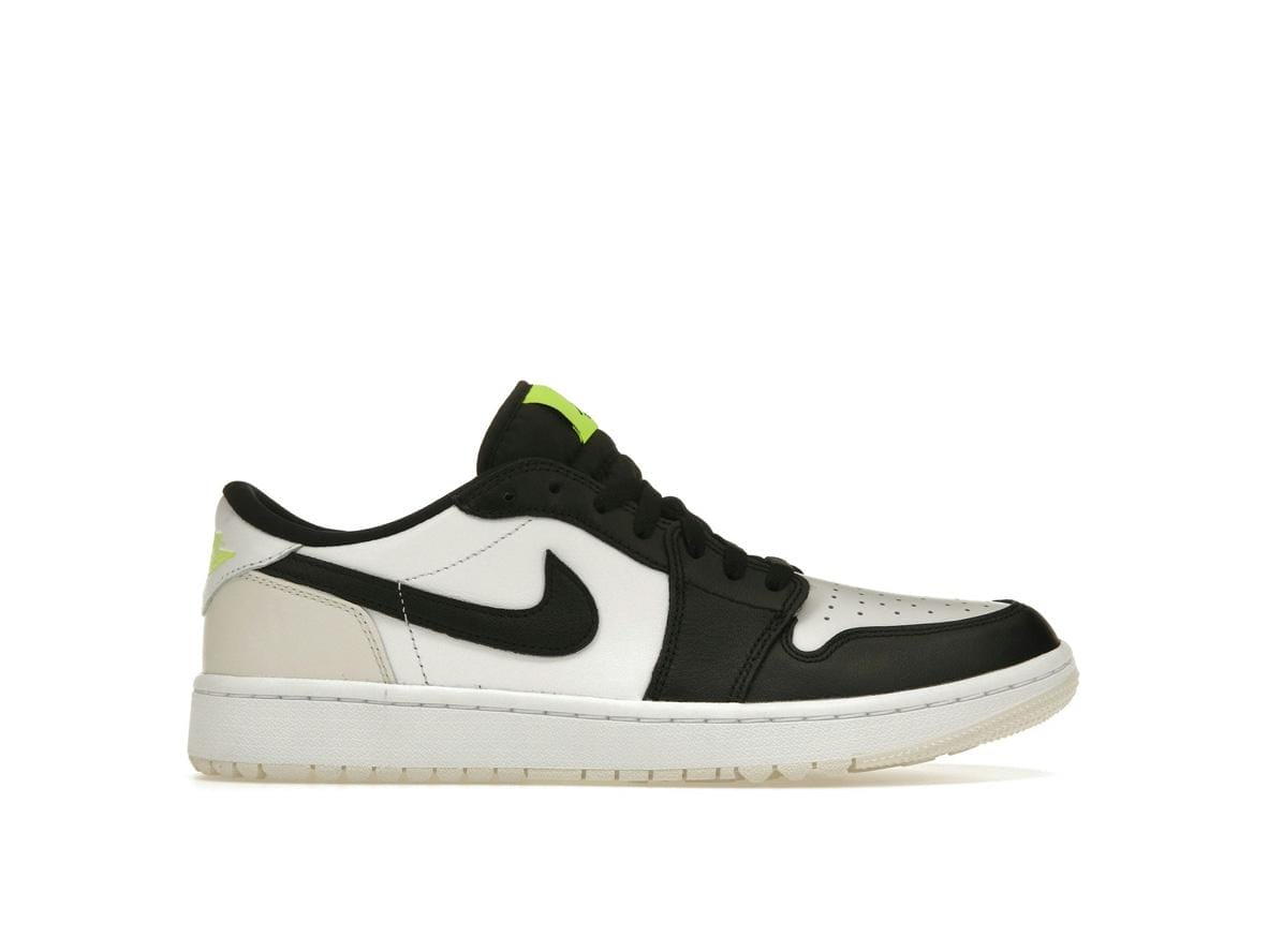 Jordan 1 Retro Low Golf Phantom Volt White Black Golf Shoes | Style Code DD9315-108