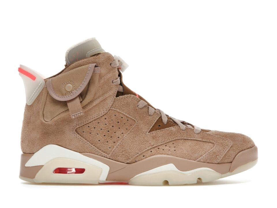 Air Jordan 6 Retro British Khaki collab Travis Scott Sneaker Style DH0690-200