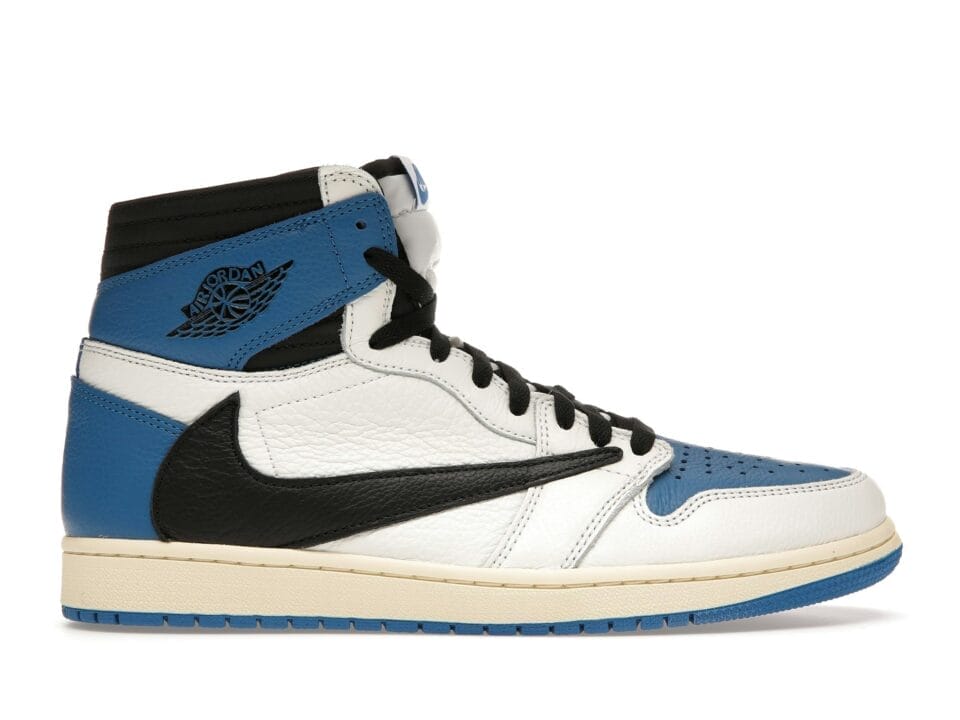 Air Jordan 1 Retro High collab Fragment Design & Travis Scott Sneaker Style DH3227-105