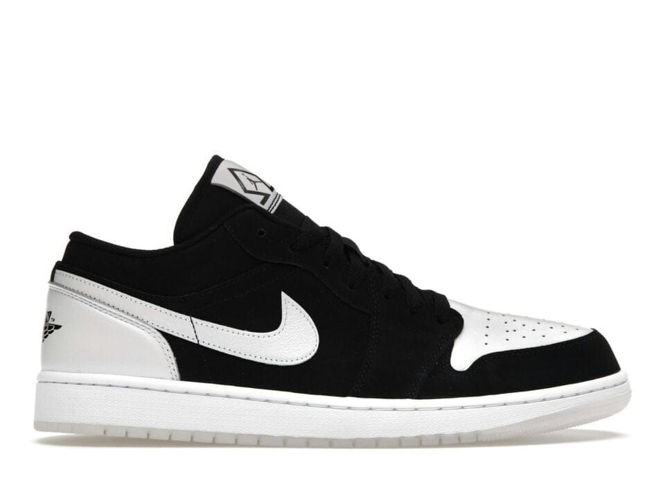 Jordan 1 Low Diamond Shorts Black/Multi-Colour/White Sneakers - DH6931-001