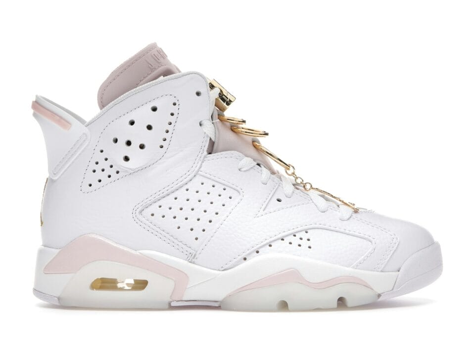 Air Jordan 6 Retro Gold Hoops (Women Exclusive) Sneaker Style DH9696-100