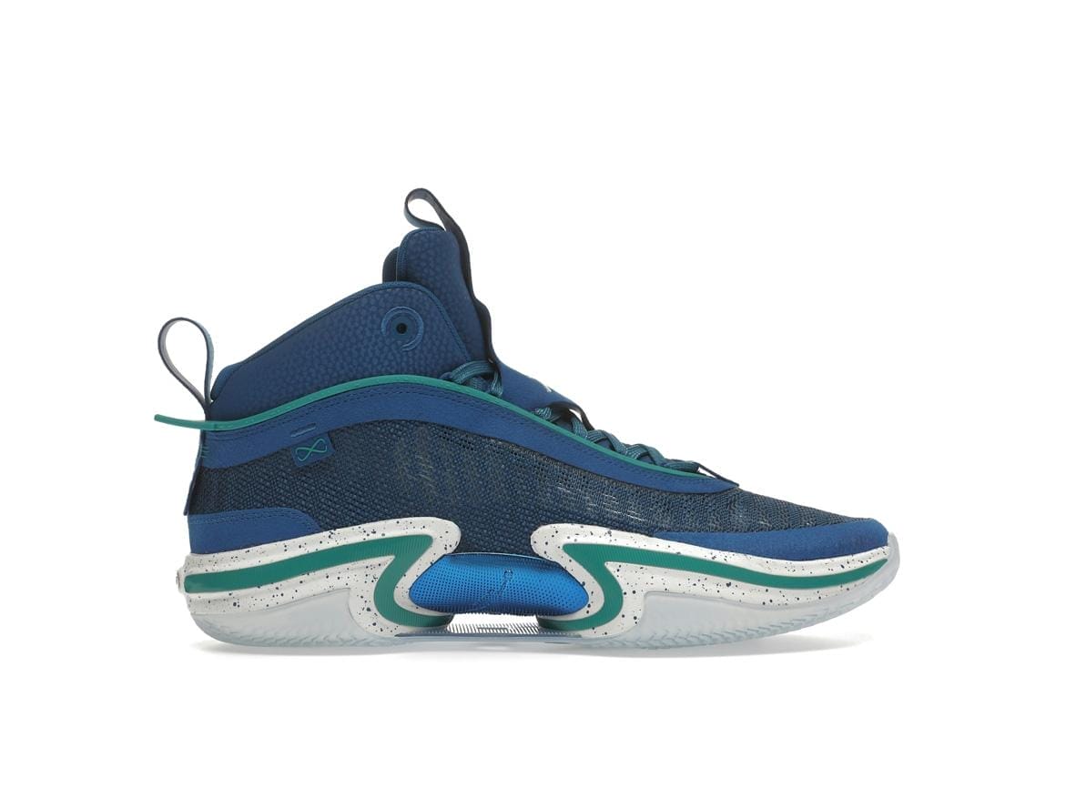 Jordan 36 SE Luka Doncic PE Blue Jay White Mardi Gras Shoes | DJ4483-400