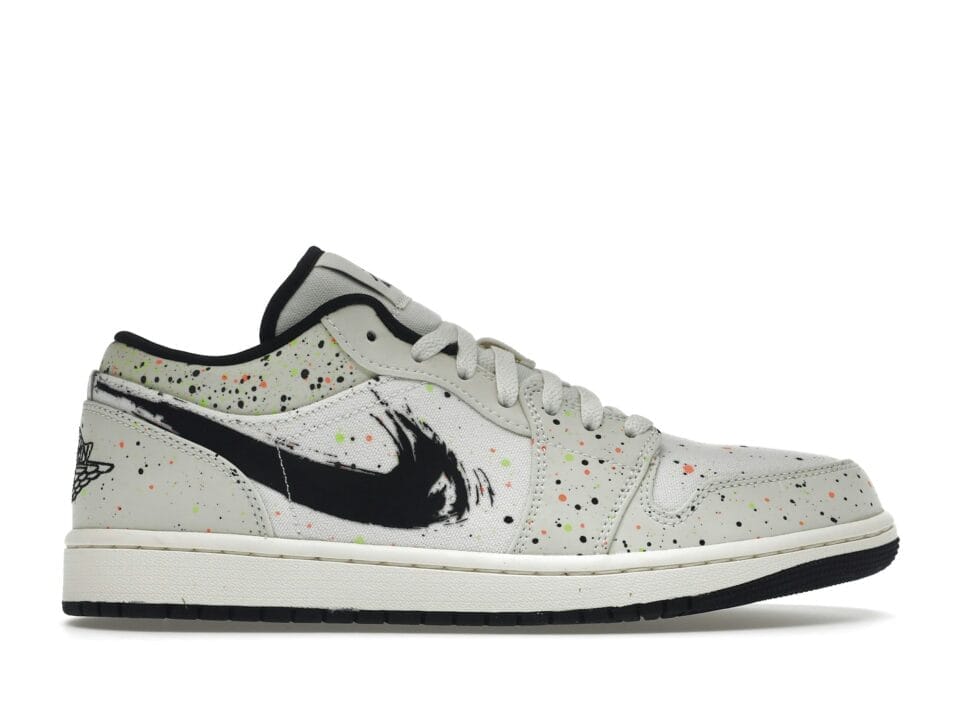 Air Jordan 1 Low Brushstroke Sneaker Style DM3528-100