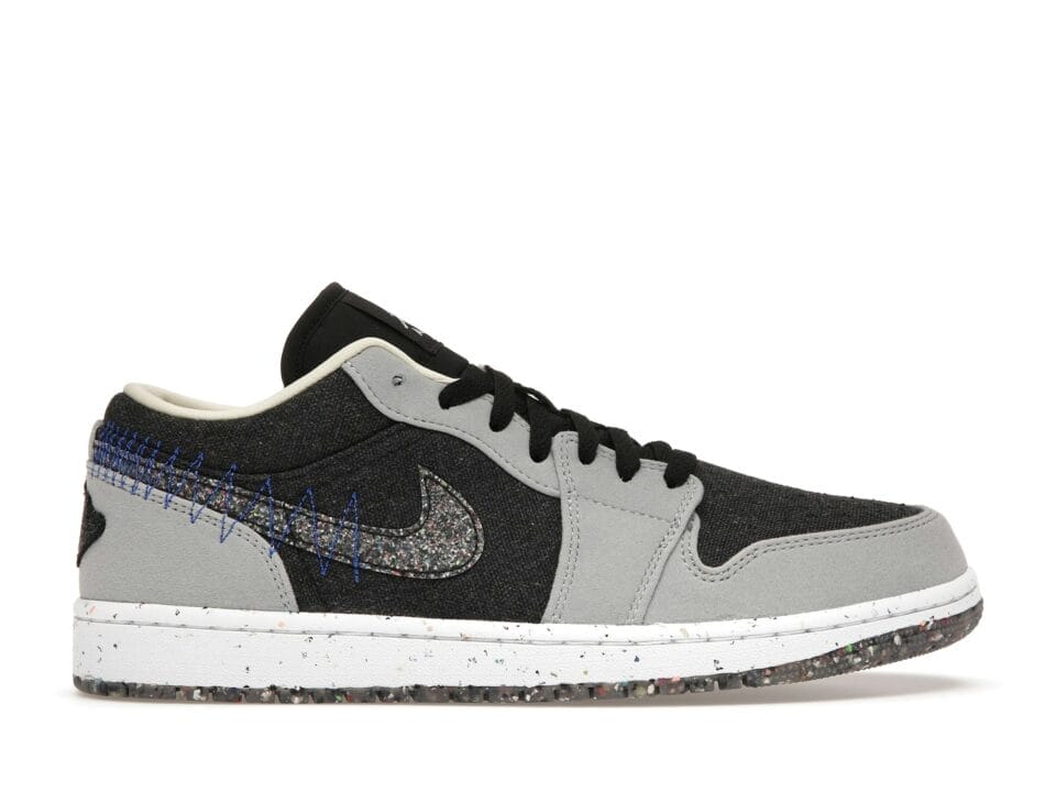 Air Jordan 1 Low SE Crater Black Grey Shoes | DM4657-001